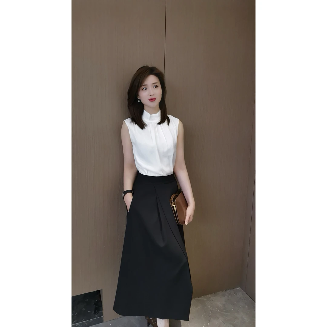 柏澜-【D家半裙】夏季气质洋气小众收腰设计感法式不规则轻熟显瘦