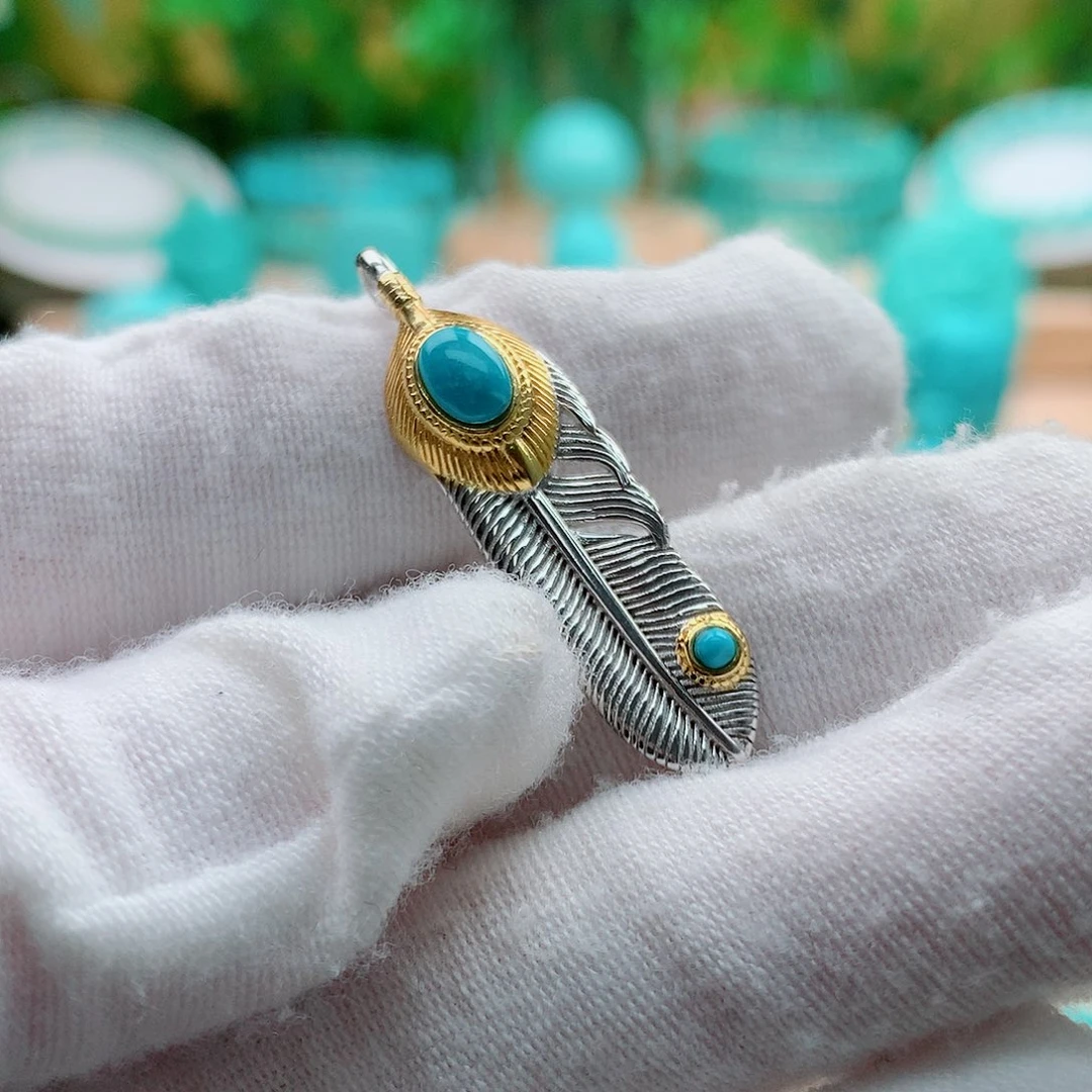 绿松石银S925镶嵌配饰