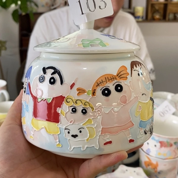 瓷片景德镇釉下彩手绘