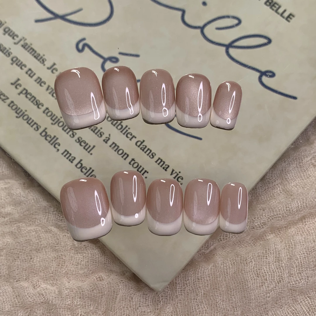 皎皎-指甲陛下纯手工穿戴甲带钻爆闪定制高级感可拆卸美甲