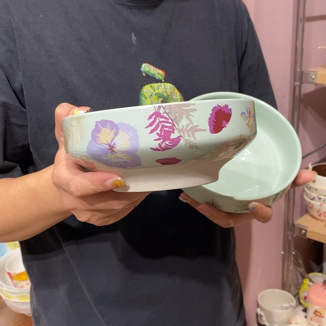 陶瓷紫色小花特价