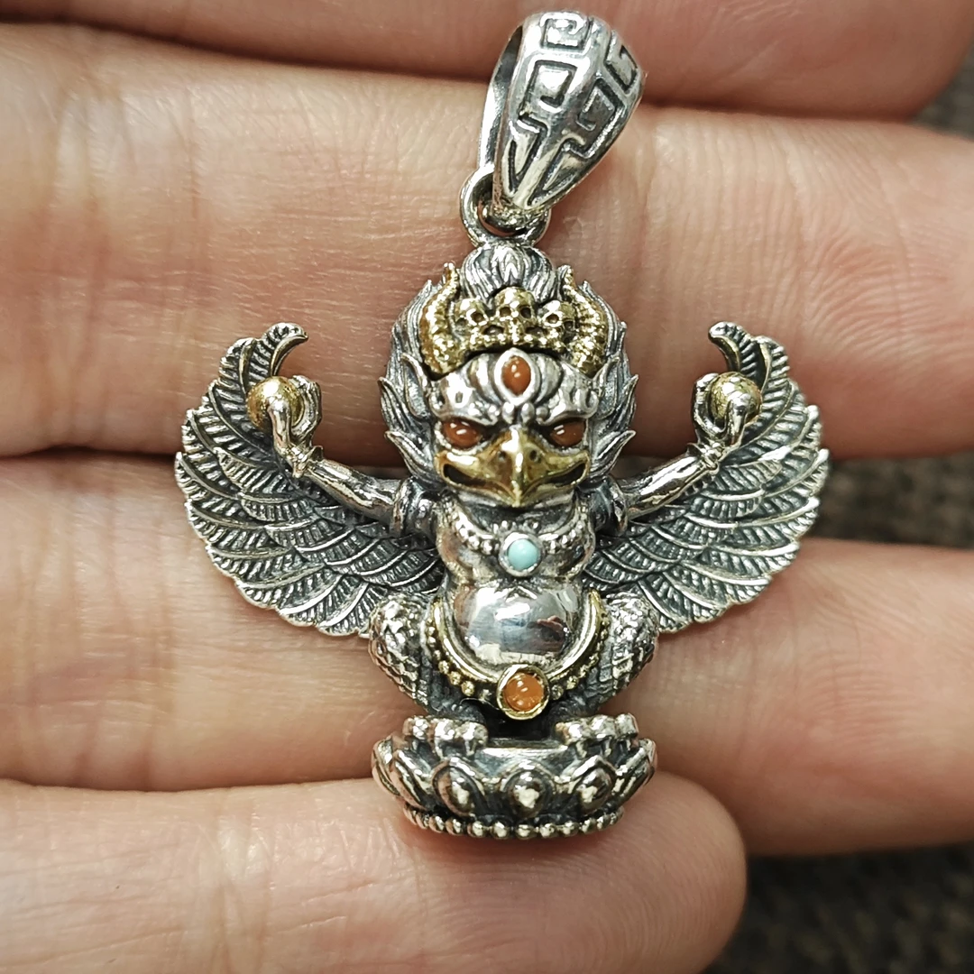 吊坠925银 大鹏鸟银吊坠