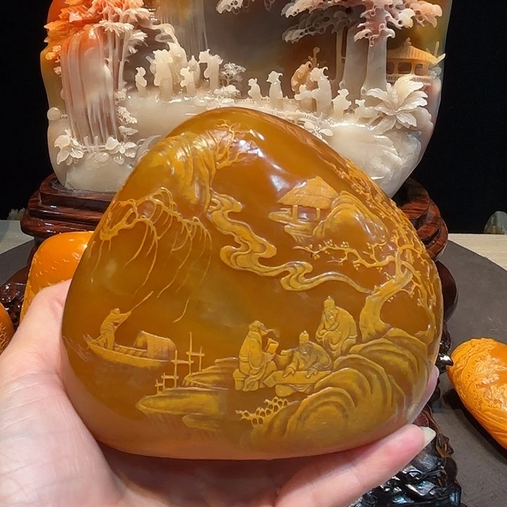 大***华寿山石寿山石摆件