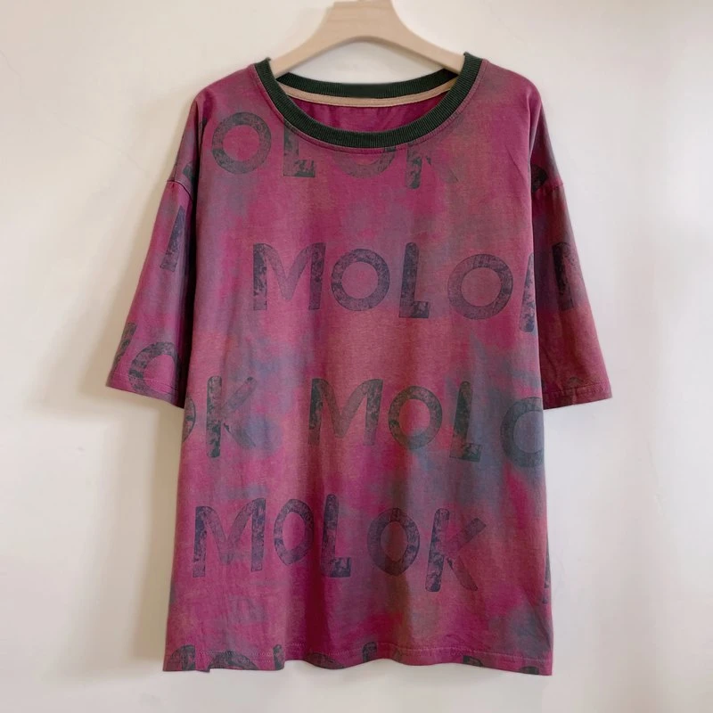 休闲短袖T恤时尚基础百搭宽松舒适圆领洋气2025夏季新款YX105180