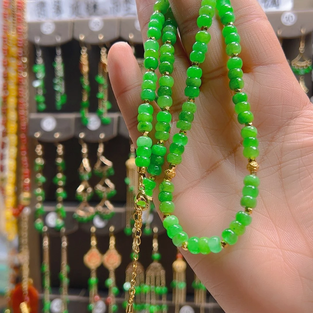 翡翠合金耳坠微****）