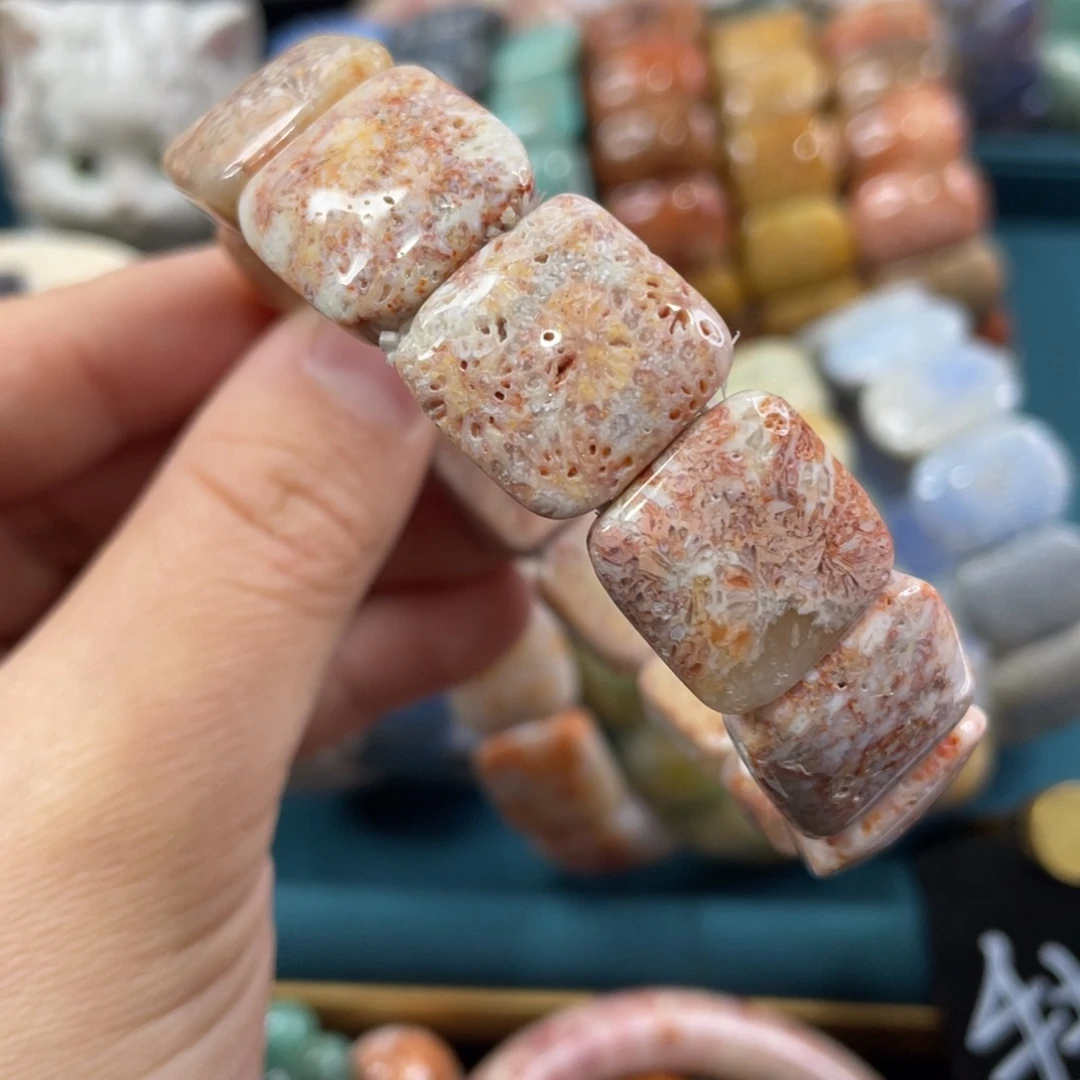 未镶嵌手镯硅化玉