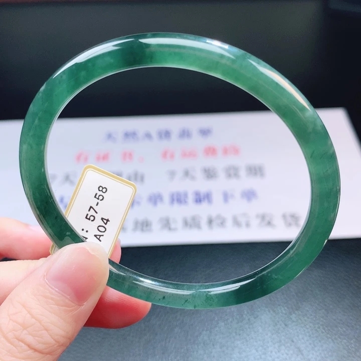 翡翠未镶嵌手镯翡翠手镯65