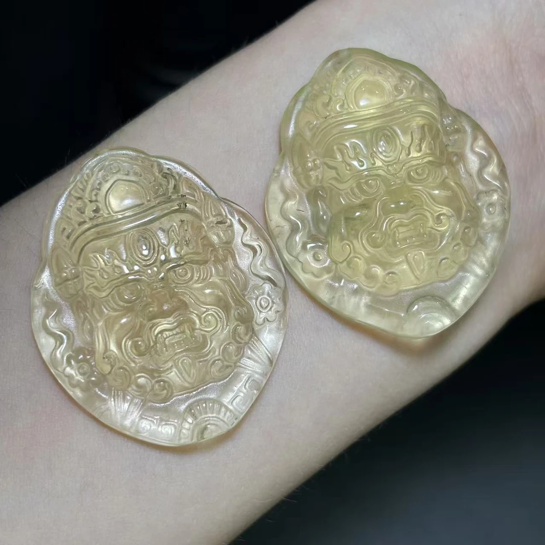 面面来财珠宝C11213-黄发晶水晶黄财神-配绳-多样性发其一