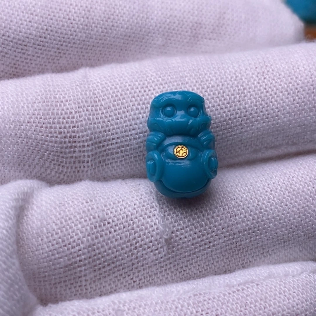 ****࿐绿松石未镶嵌绿松石吞金兽