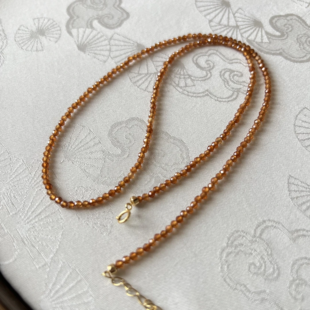 彩色宝石项链 叠戴百搭款