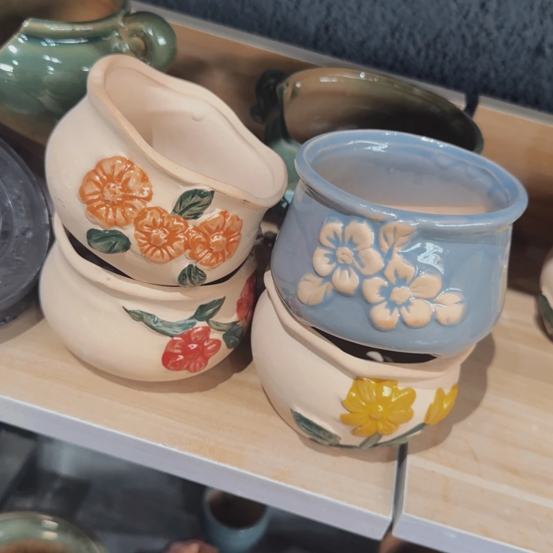 紫砂花盆粗陶盆醋