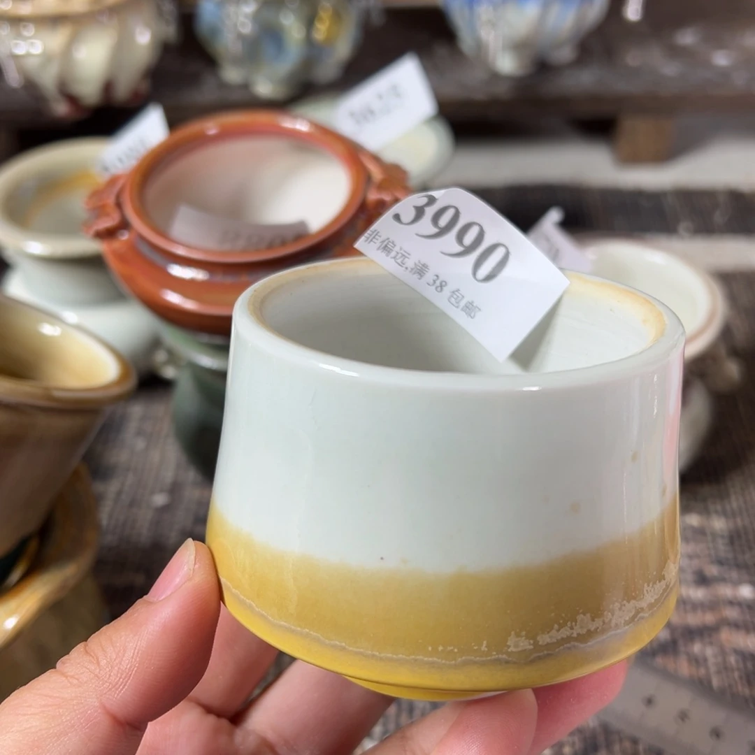 红陶景德镇手工花盆