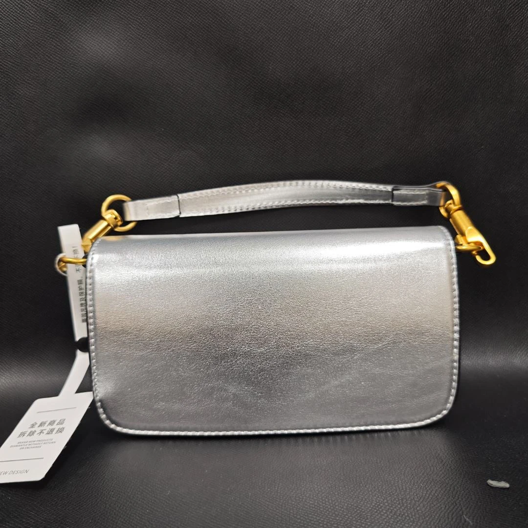 SMVP 高定奢品 时尚潮流打造真皮女士包 0638 银色花 滑