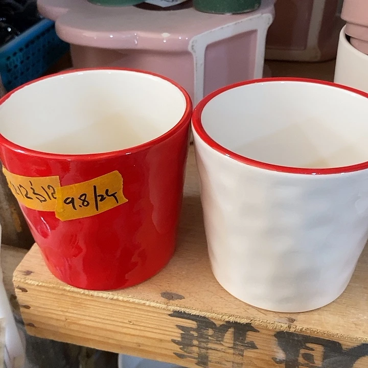 摆件陶盆有孔 瑕疵介意勿拍