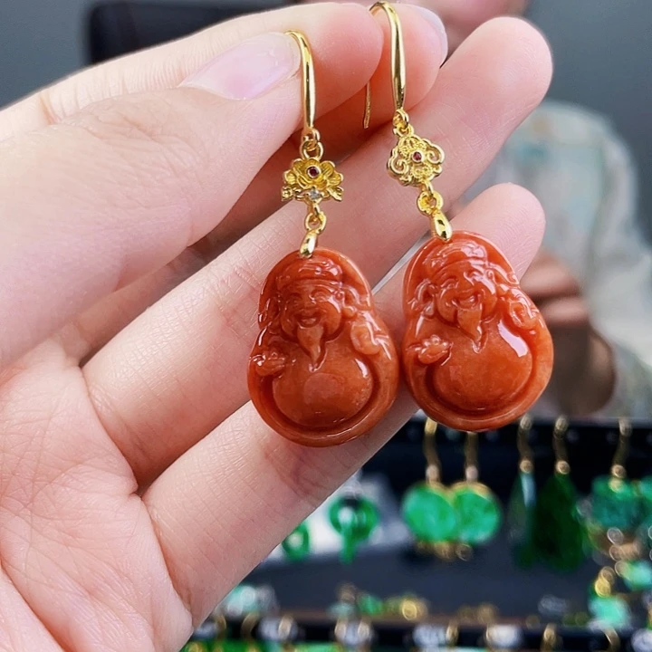 翡翠耳饰未镶嵌饰品
