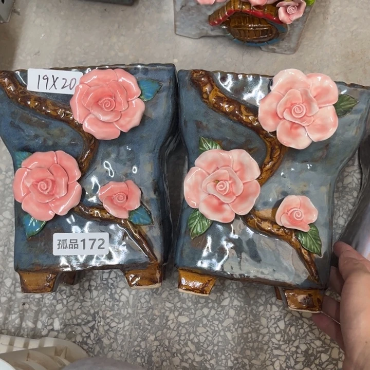 紫砂花盆粗陶材质多肉花盆