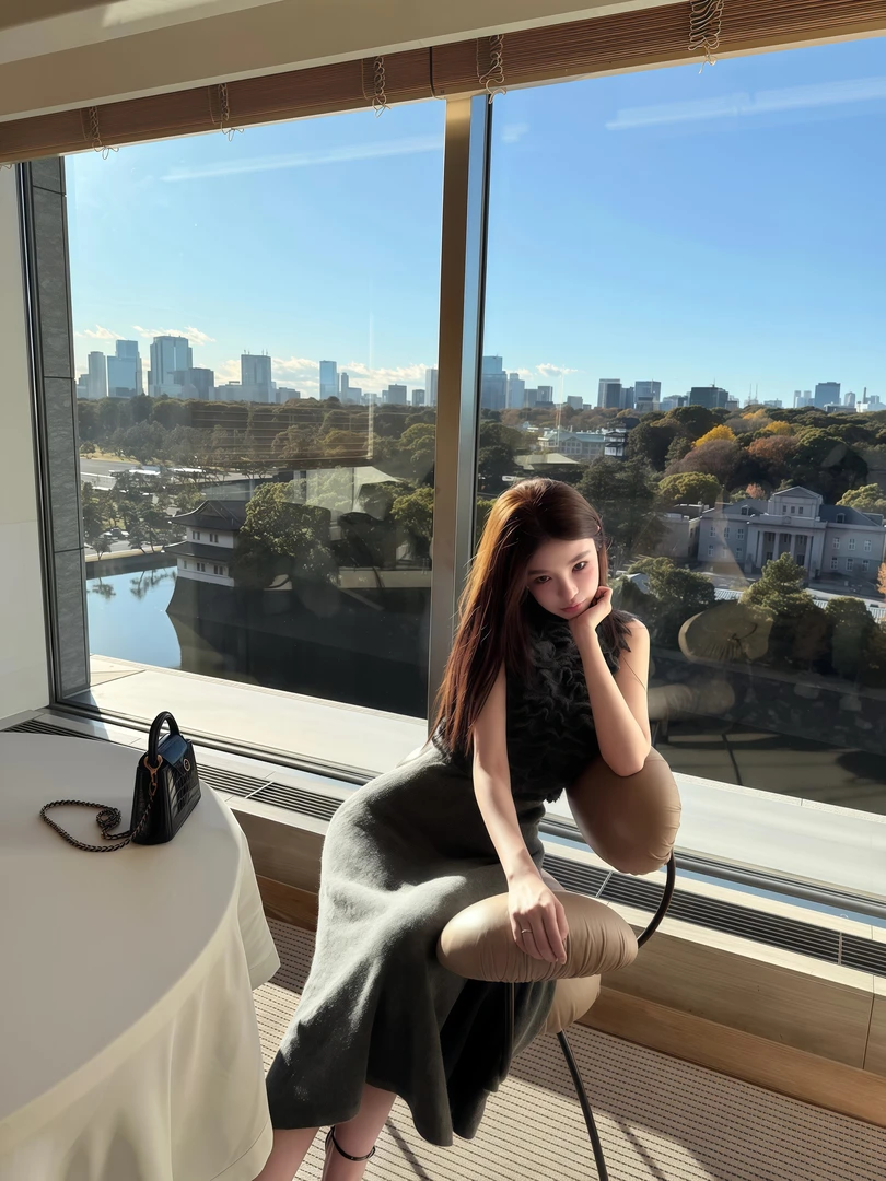 法式高级感气质百搭荷叶边高领无袖上衣2026新款显瘦半身裙套装女