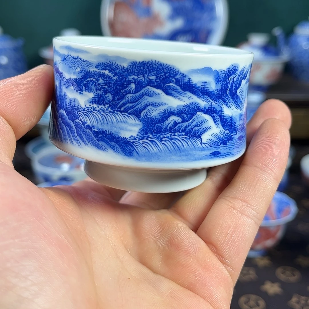 瓷片自成堂景德镇手工手绘