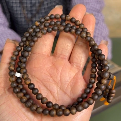 沉香手串红土乌身沉水卡0.5多样性发1条
