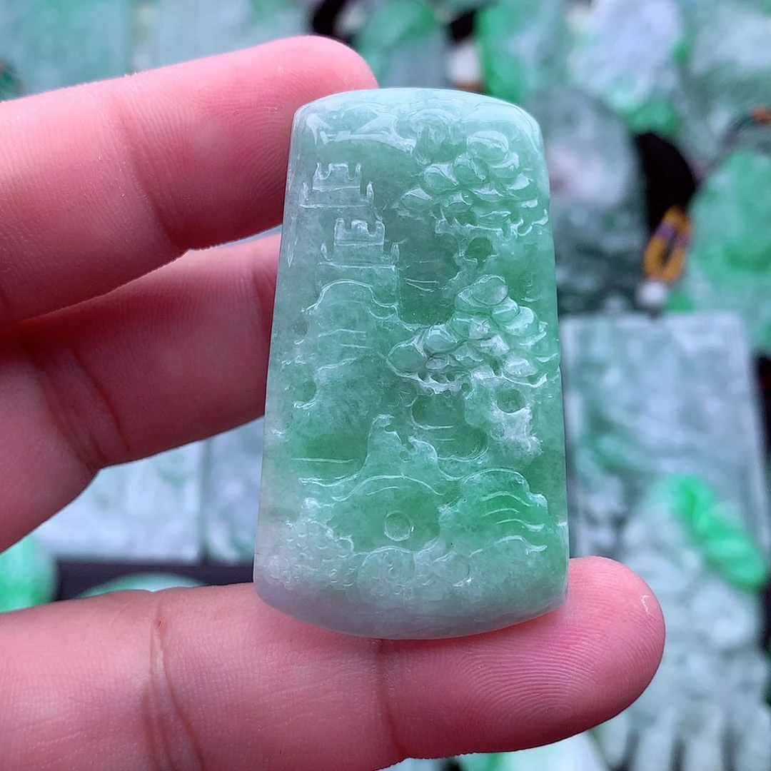 翡翠未镶嵌吊坠(不含链)