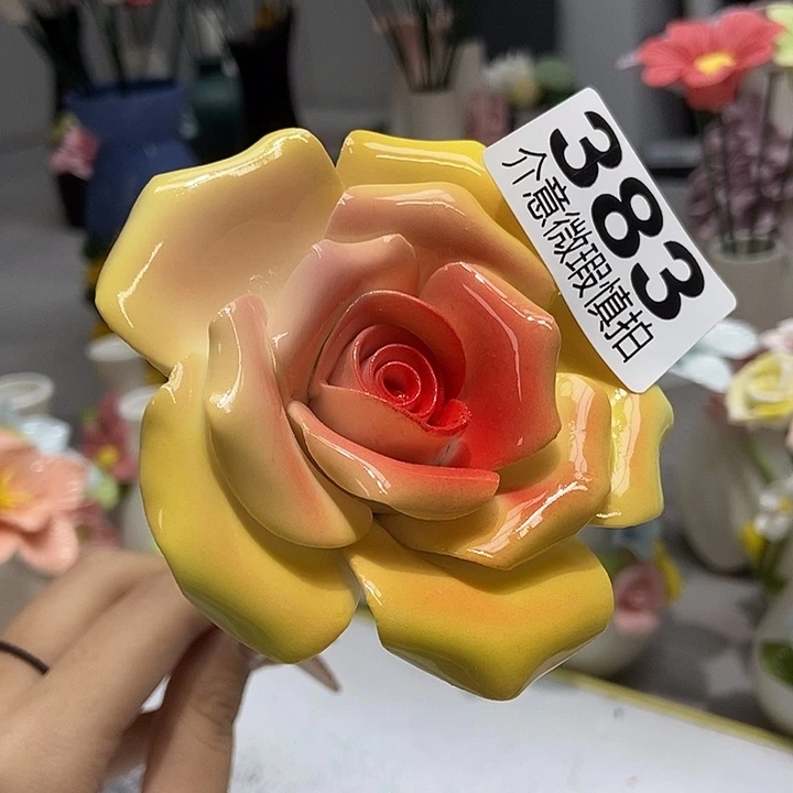 陶瓷纯手工捏花设计