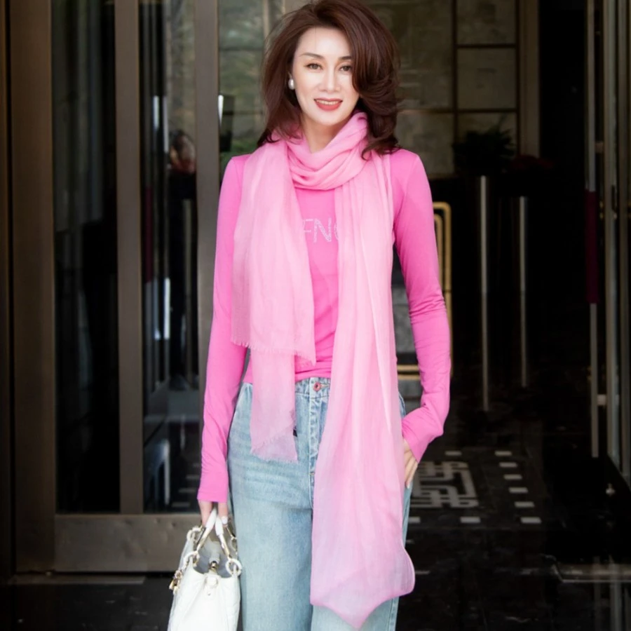 JZJ纯色羊绒围巾优雅大气时尚经典款【高端服装定制专家】