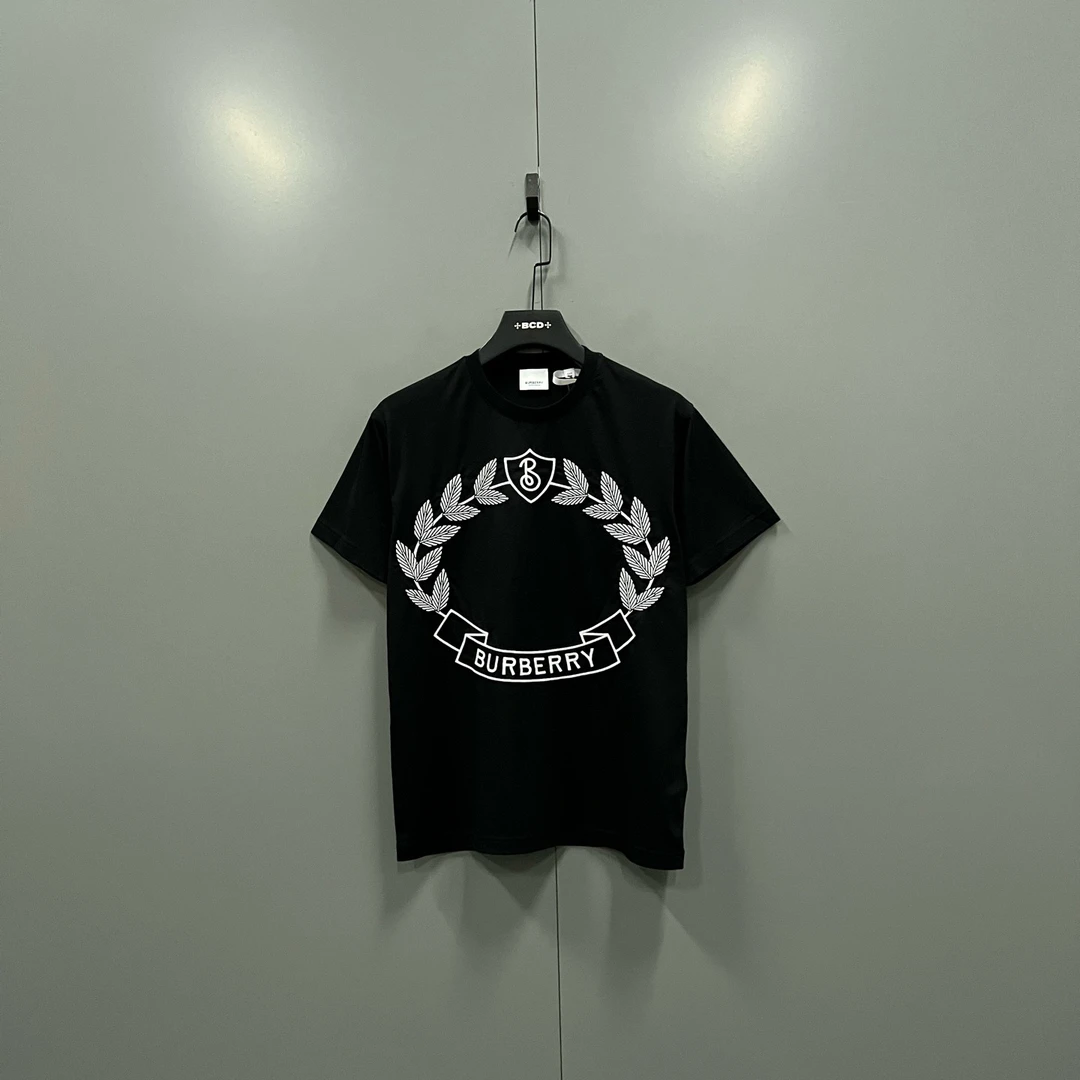 未使用 BURBERRY/博柏利 (ll) 麦穗大徽标logo短袖 XXS码/020092