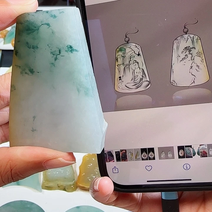 定制翡翠未镶嵌翡翠挂件