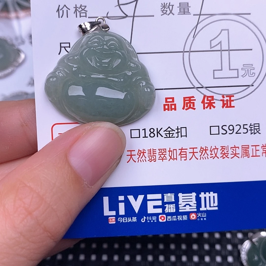 翡翠银S925镶嵌颈饰