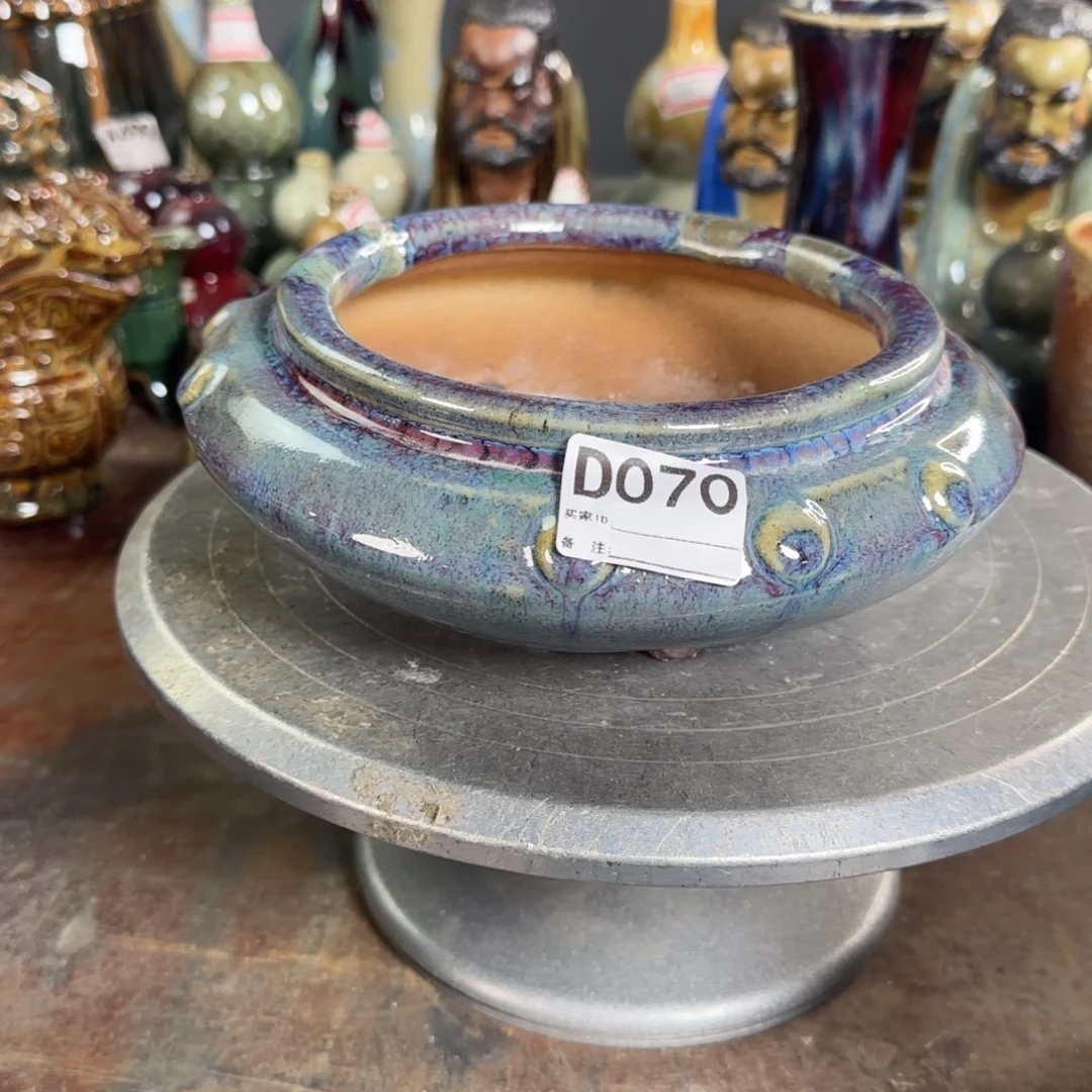 3***9紫砂花盆070  瑕疵品