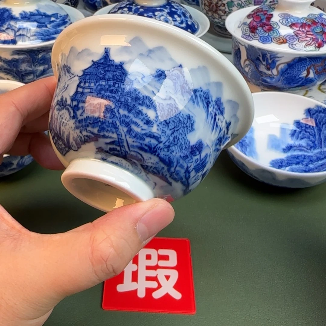 陶抖音闪购纯手工手绘111开片