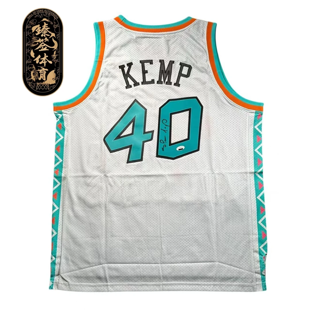 【臻签体育】坎普亲签95-96全明星元年sw球衣收藏（JSA认证）