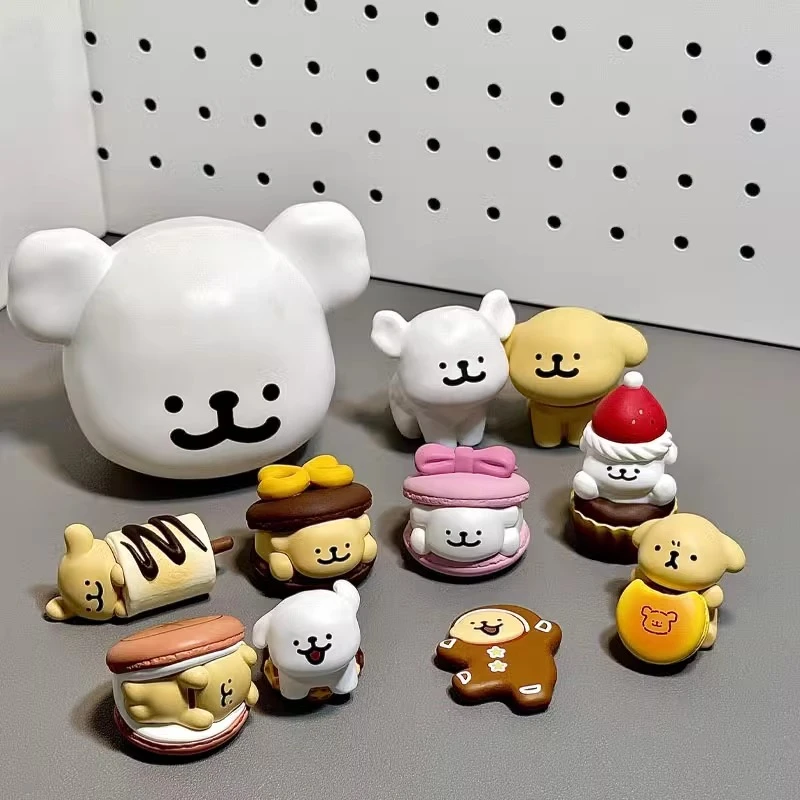 【拆盒】线条小狗甜品屋系列盲袋可爱潮玩小狗头mini盲盒桌面摆件