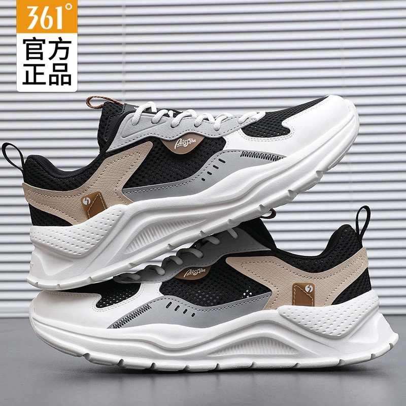 361°男鞋运动鞋秋冬新款网面透气跑步鞋复古潮流休闲鞋超轻跑鞋男