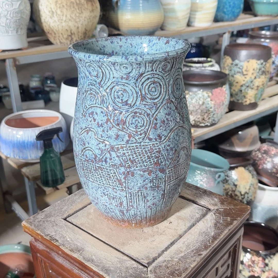 紫砂花盆晚上花盆直播0926-510高度30口20
