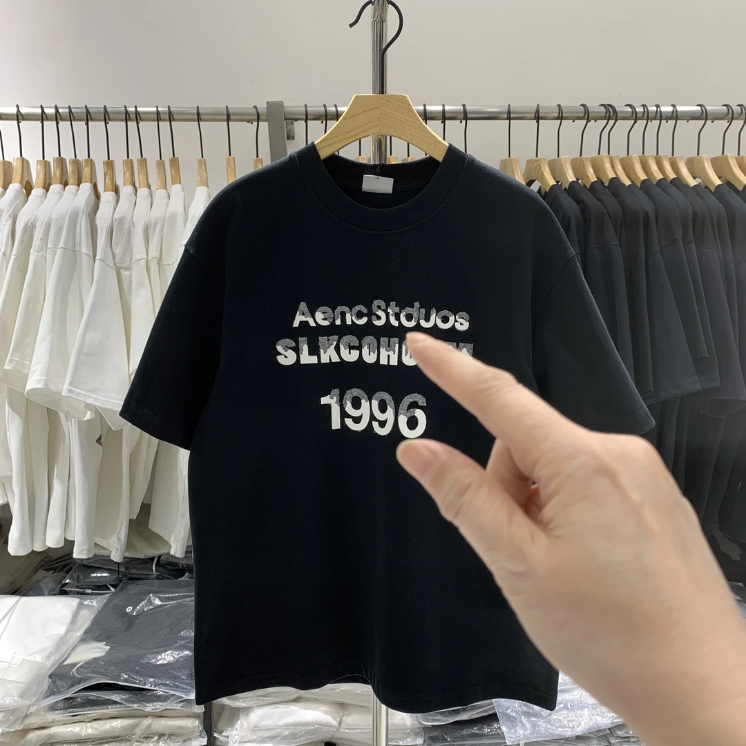 重磅420克纯棉潮牌美式巴家痞帅短袖男宽松百搭印花丅恤