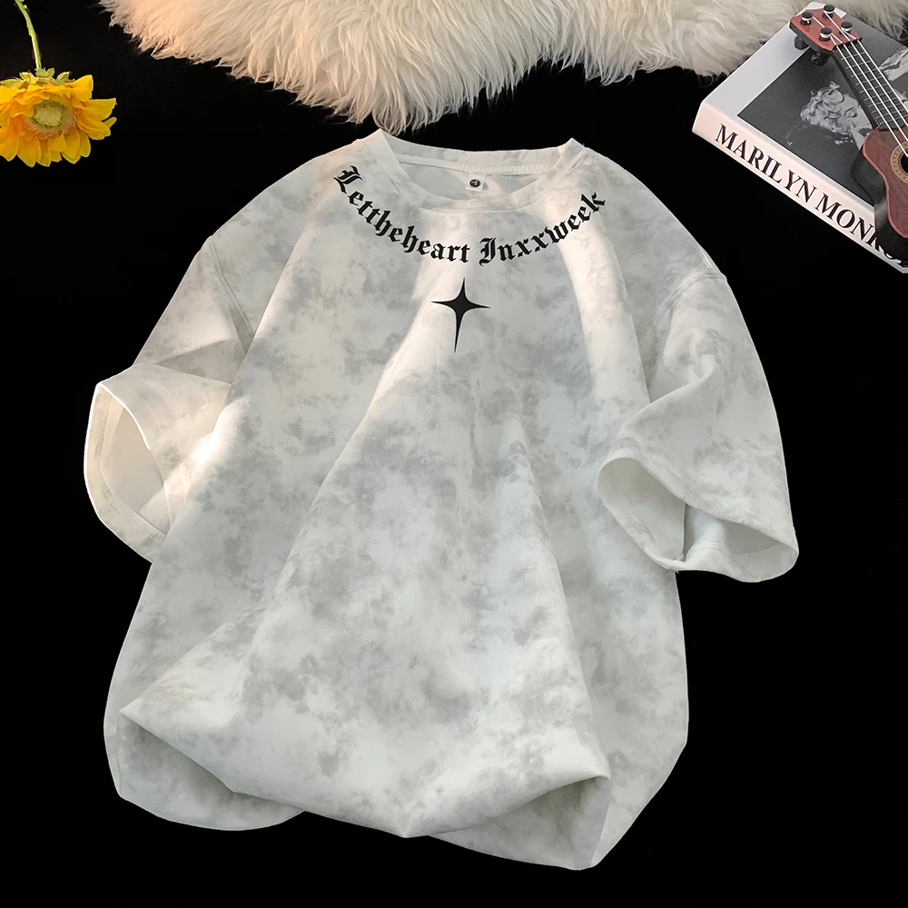 美式短袖t恤男夏季潮牌男士重磅T恤港风半袖百搭宽松男生短袖t恤