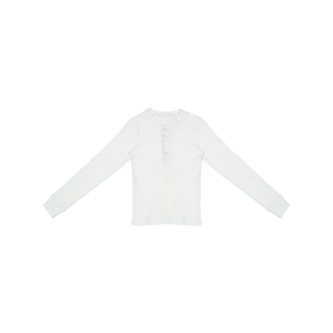 【木兰】新款亨利领打底长袖修身显瘦女款休闲上衣内搭打底衫11030