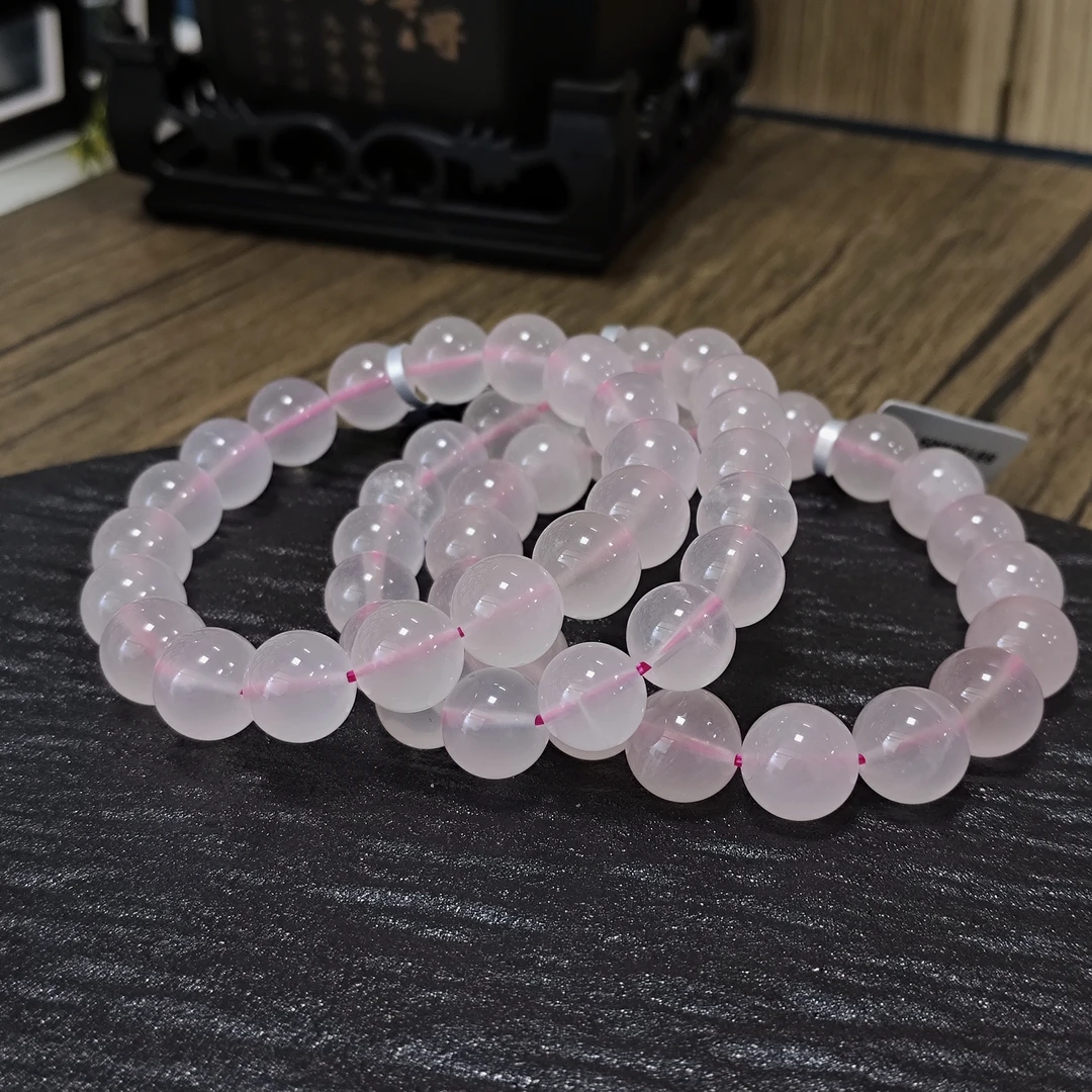 【拾晶轩】天然粉水晶单圈手链 多样性发一件 11mm  BB198