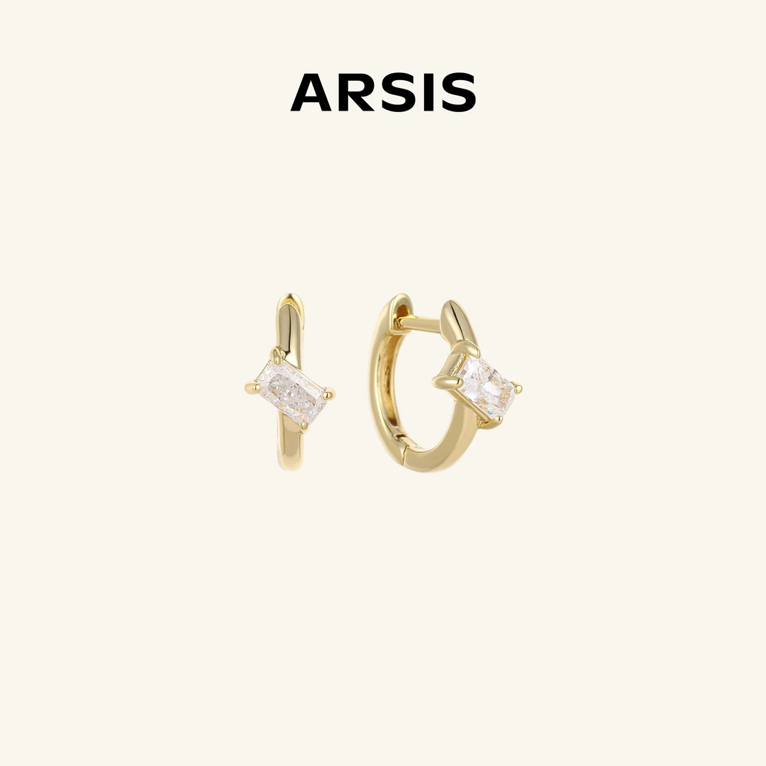 ARSIS方糖小耳扣精致简约百搭日常通勤法式商品图