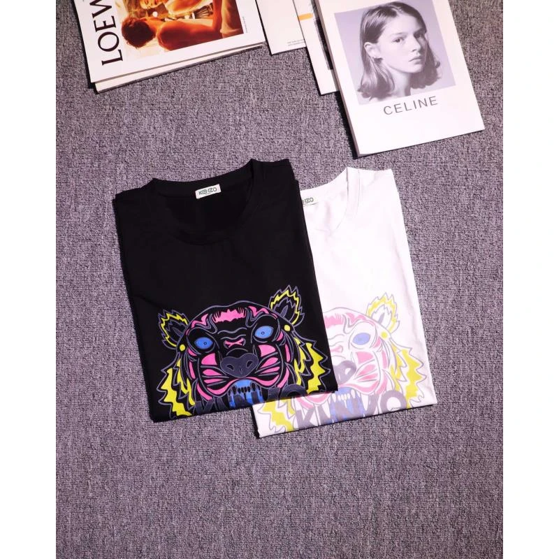 340斤欧版情侣款大老虎短袖大码纯棉夏季