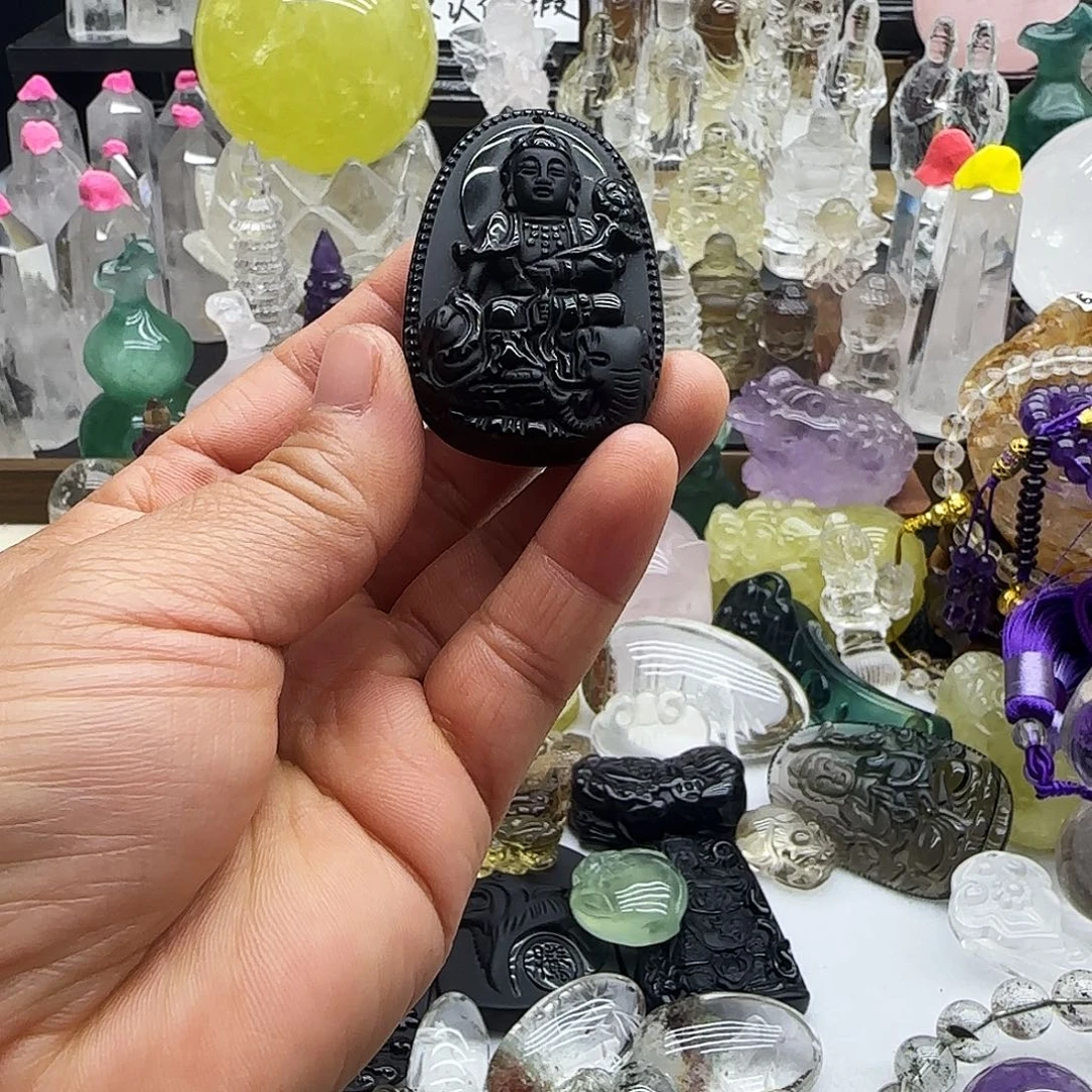 水晶未镶嵌车挂摆件