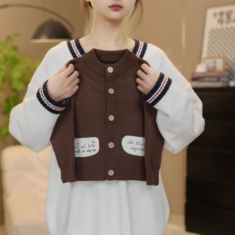 【豆豆熊】男童2025春季新款卡通外套开衫百搭儿童春秋时尚针织毛衣