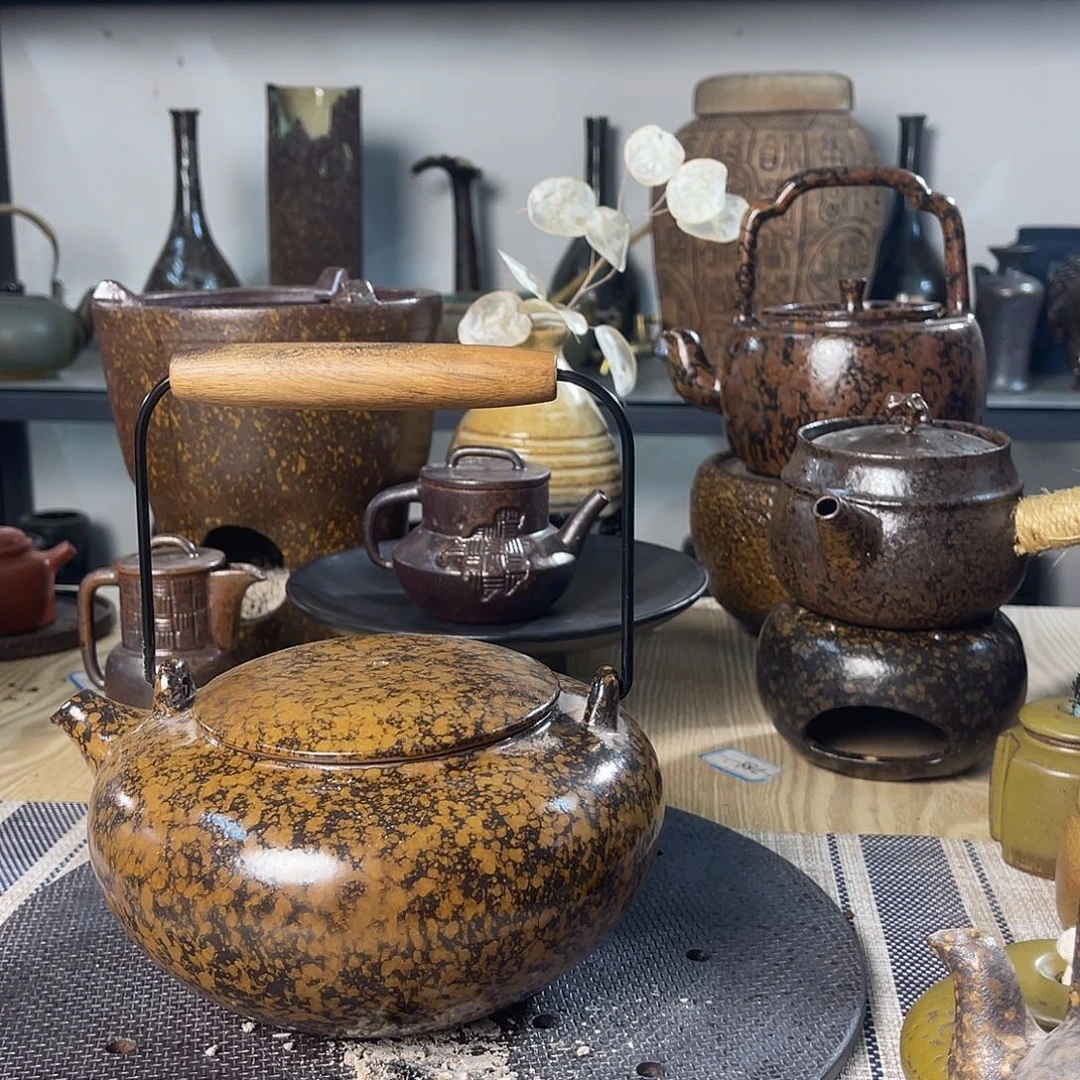 壶紫砂粗陶实用茶壶