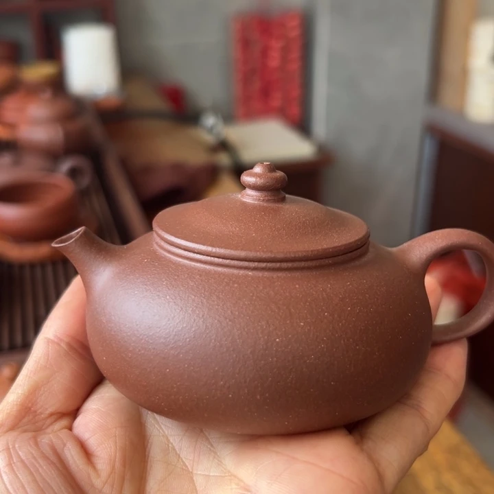 茶壶紫砂紫泥寒江120cc