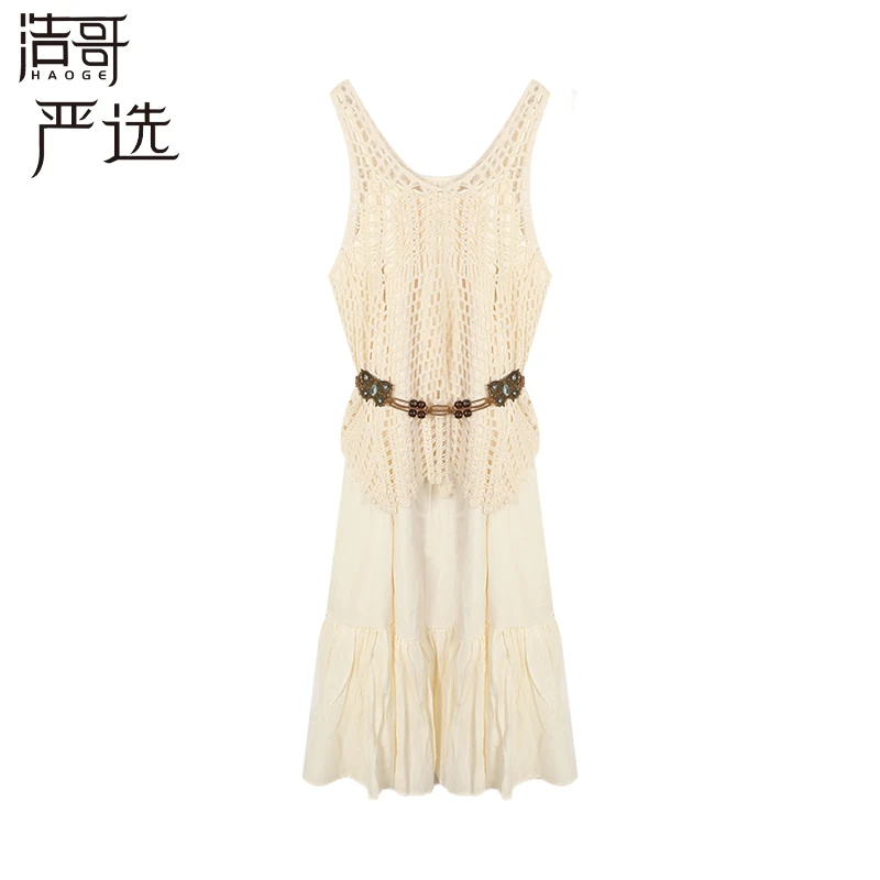 【千寻严选】时尚小香风休闲优雅甜美气质宽松连衣裙套装C4LYQ5999A