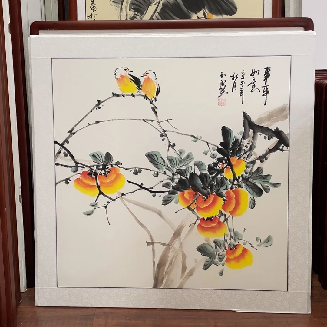 国画带框尺寸83*83厘米