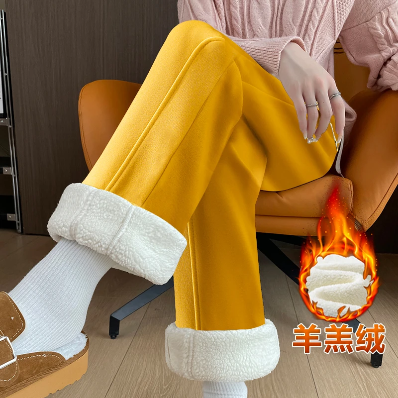 【特厚云朵绒】情侣款337运动休闲裤秋冬大码宽松高腰保暖直筒裤子