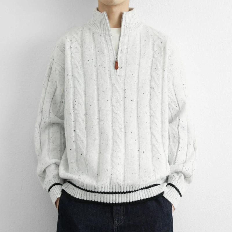 【好货优选】2025秋冬季花色纱针织星空毛衣男士宽松针织衫Y1651