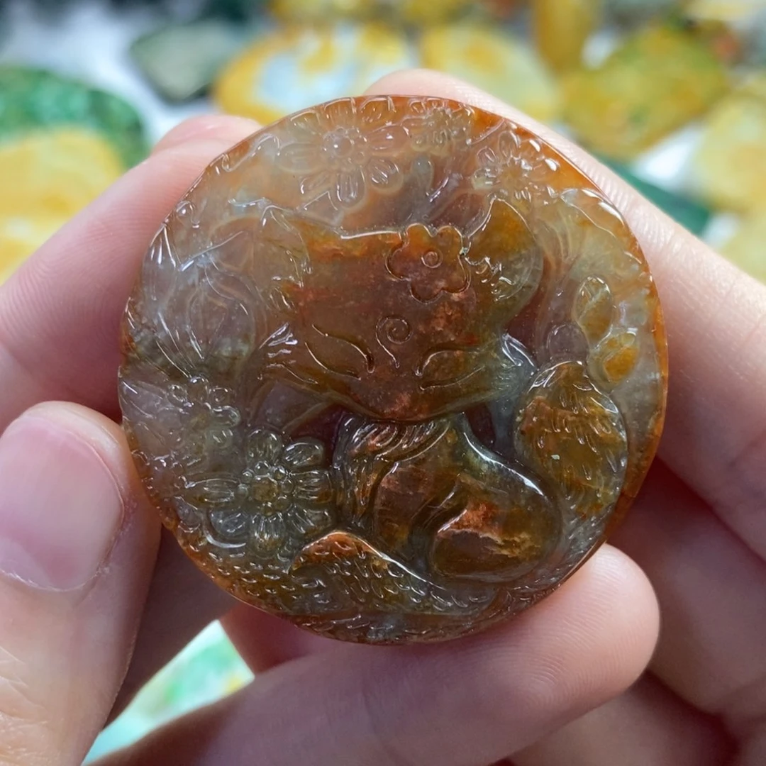 翡翠未镶嵌颈饰吊坠